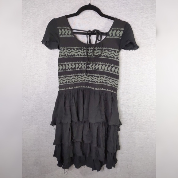 9x 👯‍♀️Host Pick⚡️Free People Tiered Raw Hem Dress - Picture 3 of 14